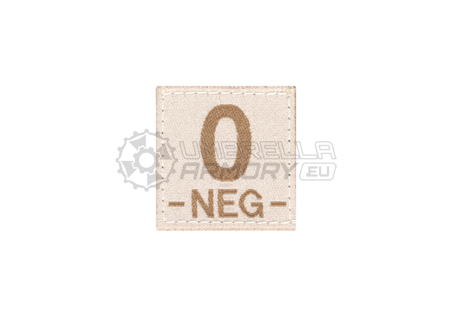 0 Neg Bloodgroup Patch (Clawgear)