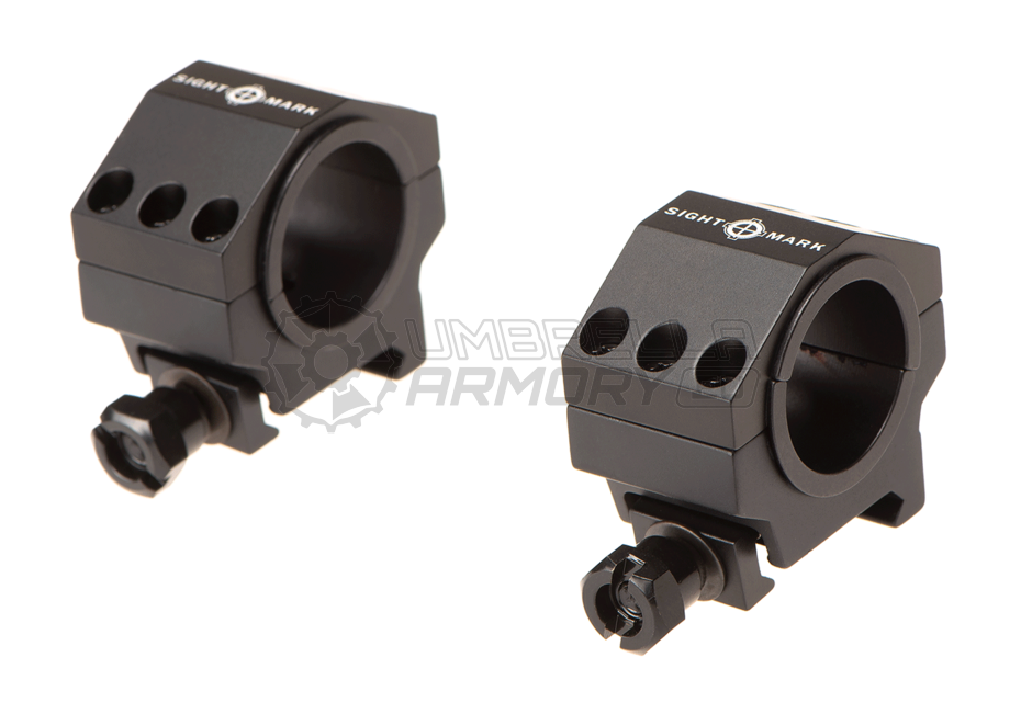 30mm / 25.4mm Tactical Mounting Rings - Low Height (Sightmark)