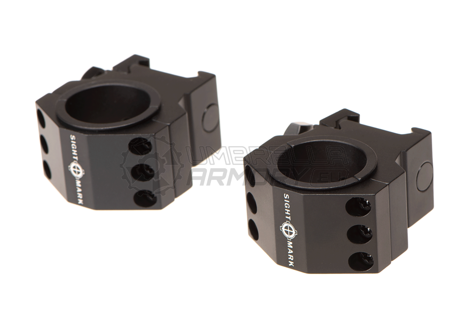 30mm / 25.4mm Tactical Mounting Rings - Medium Height (Sightmark)