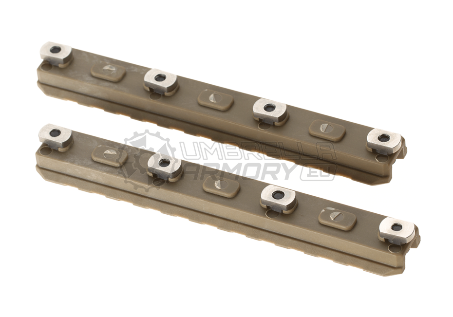 5 Inch M-LOK Plastic Rail 2-Pack (Amoeba)