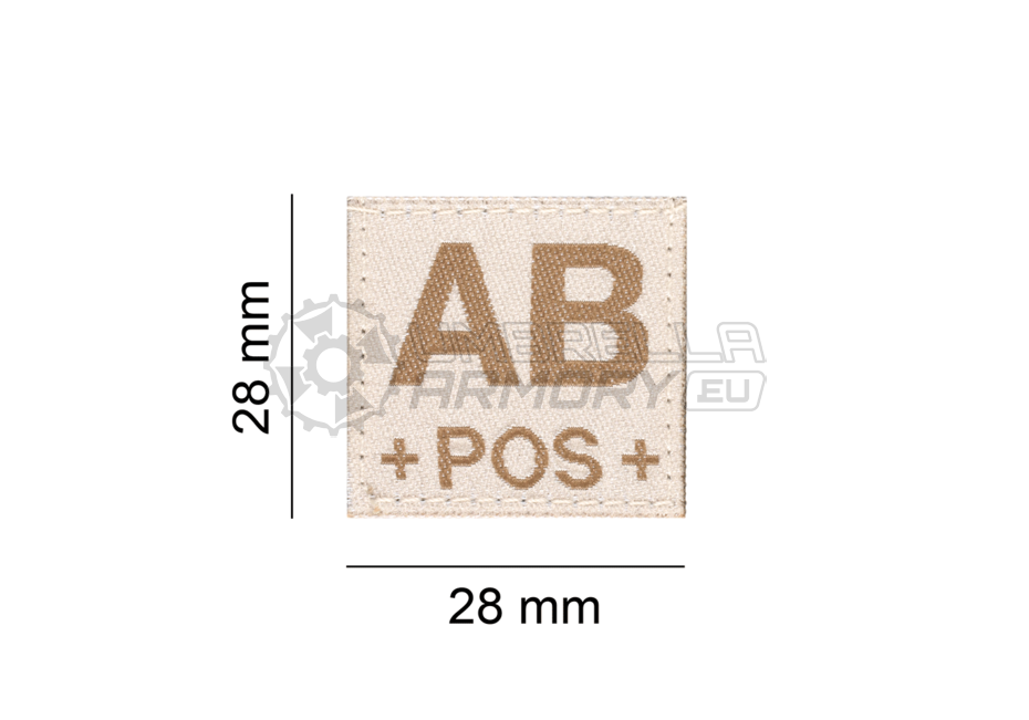 AB Pos Bloodgroup Patch (Clawgear)