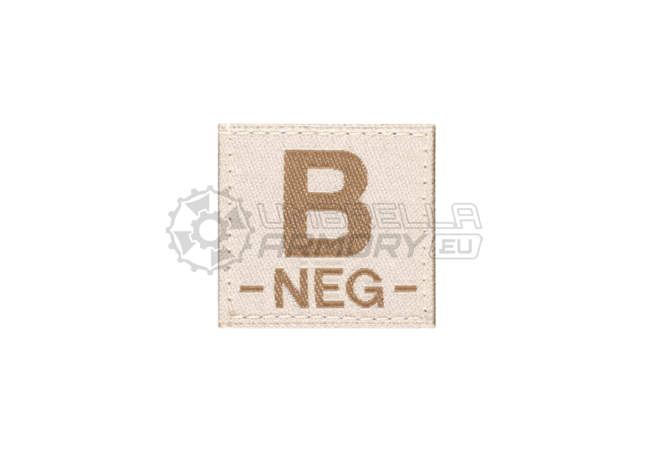 B Neg Bloodgroup Patch (Clawgear)