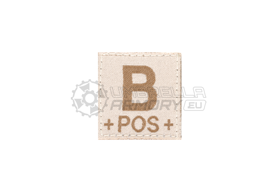 B Pos Bloodgroup Patch (Clawgear)