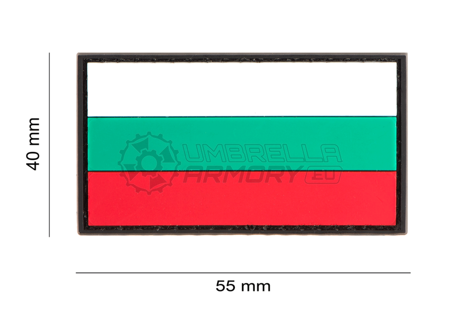 Bulgarian Flag Rubber Patch (JTG)