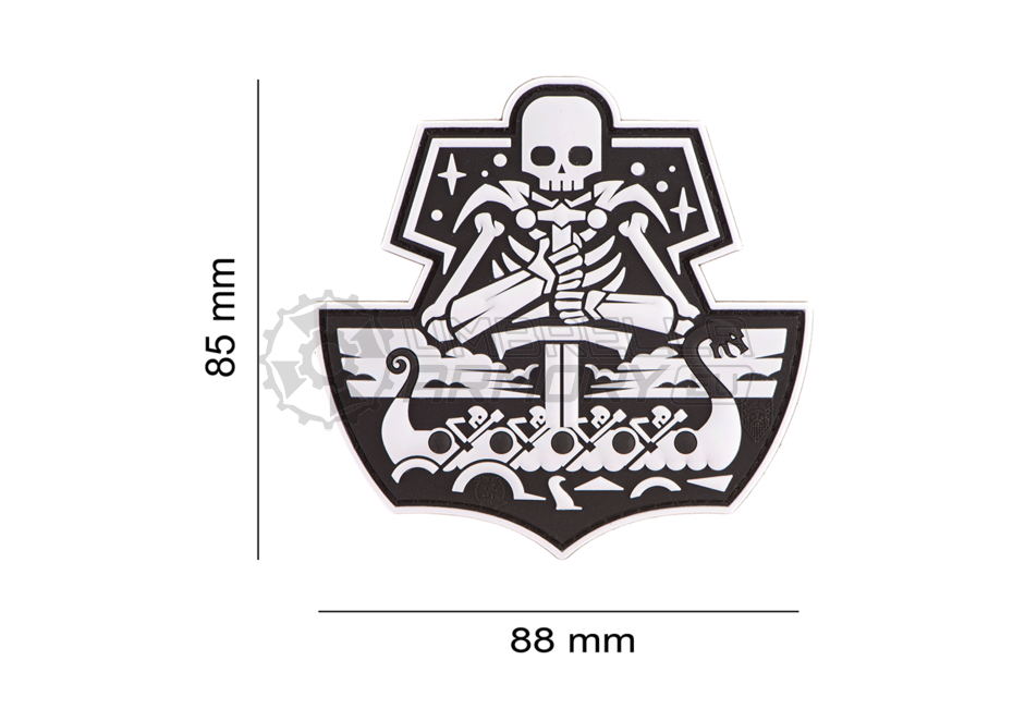 Ghost Ship Skull Rubber Patch (JTG)