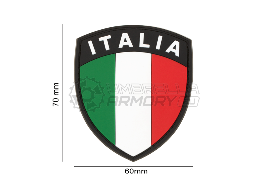 Italia Flag Rubber Patch (JTG)