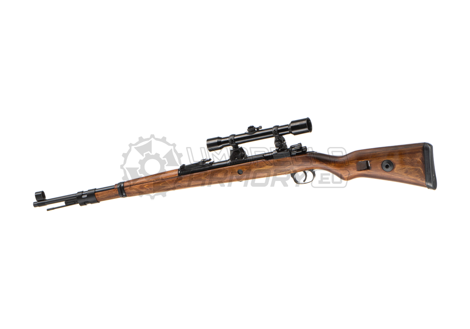 Kar 98 Bolt Action Sniper Rifle Steel Version with Scope and Mount (Ares)