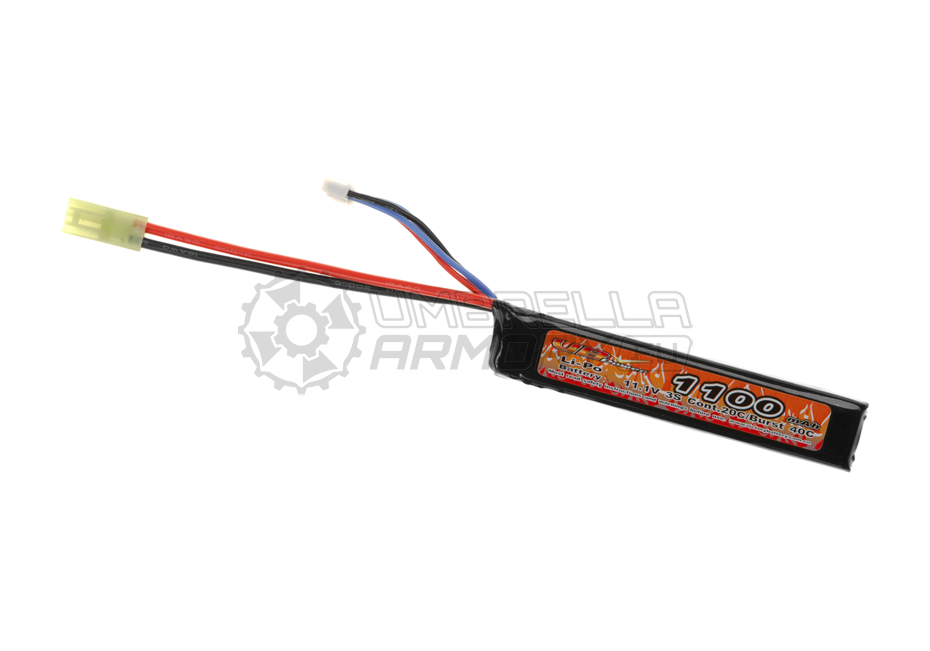 Lipo 11.1V 1100mAh 20C Stock Tube Type (VB Power)