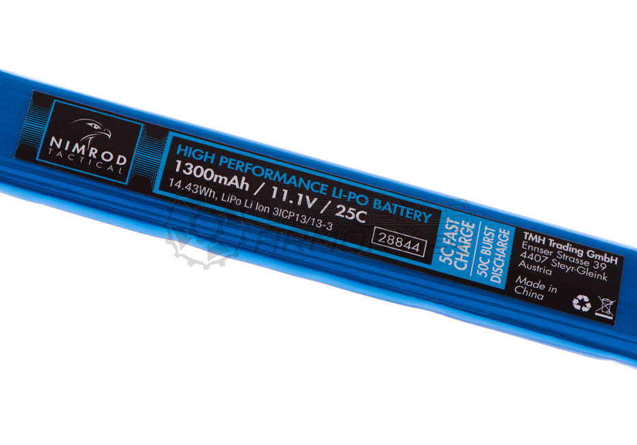 Lipo 11.1V 1300mAh 25C Split Type (Nimrod)