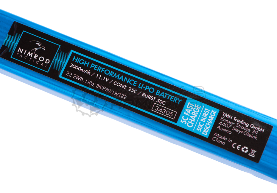 Lipo 11.1V 2000mAh 25C Split Type (Nimrod)