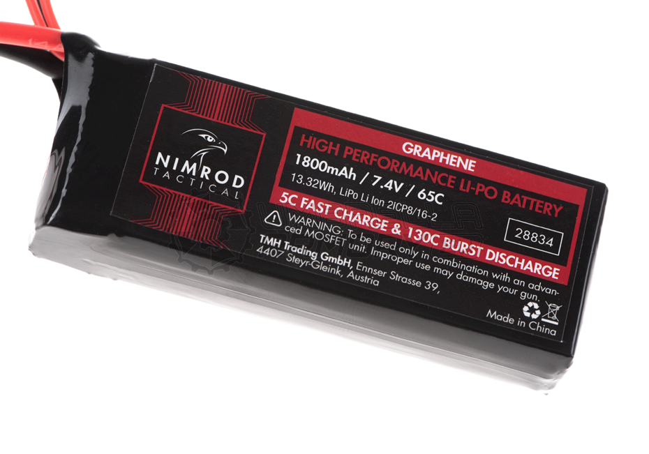 Lipo 7.4V 1800mAh 65C Graphene Mini Type (Nimrod)