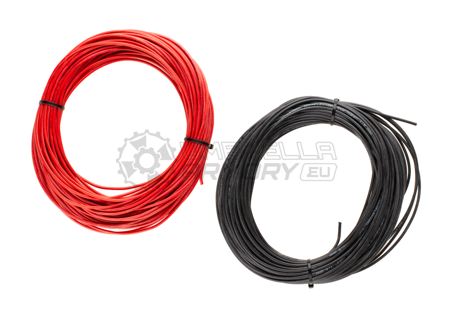 Low Resistance Wire 2x 25m Black + Red (Gate)