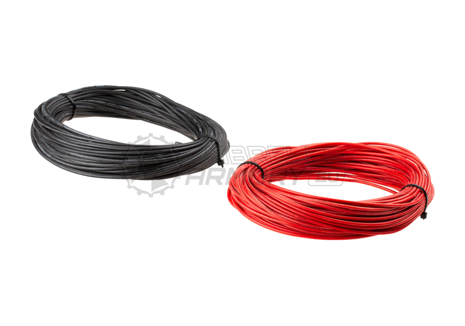 Low Resistance Wire 2x 25m Black + Red (Gate)