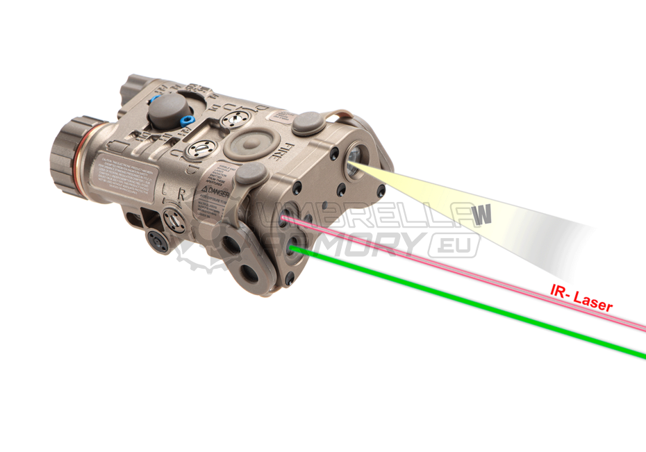 NGAL Illuminator / laser module Green + IR Aluminium (WADSN)