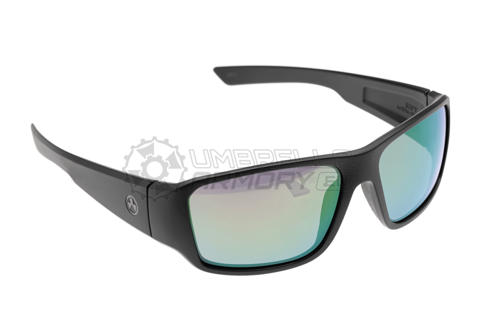 Rift - Polarized - Black Frame / High Contrast Violet Lens / Green Mirror (Magpul)