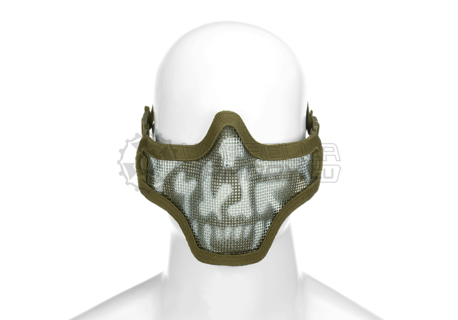 Steel Half Face Mask Death Head (Invader Gear)