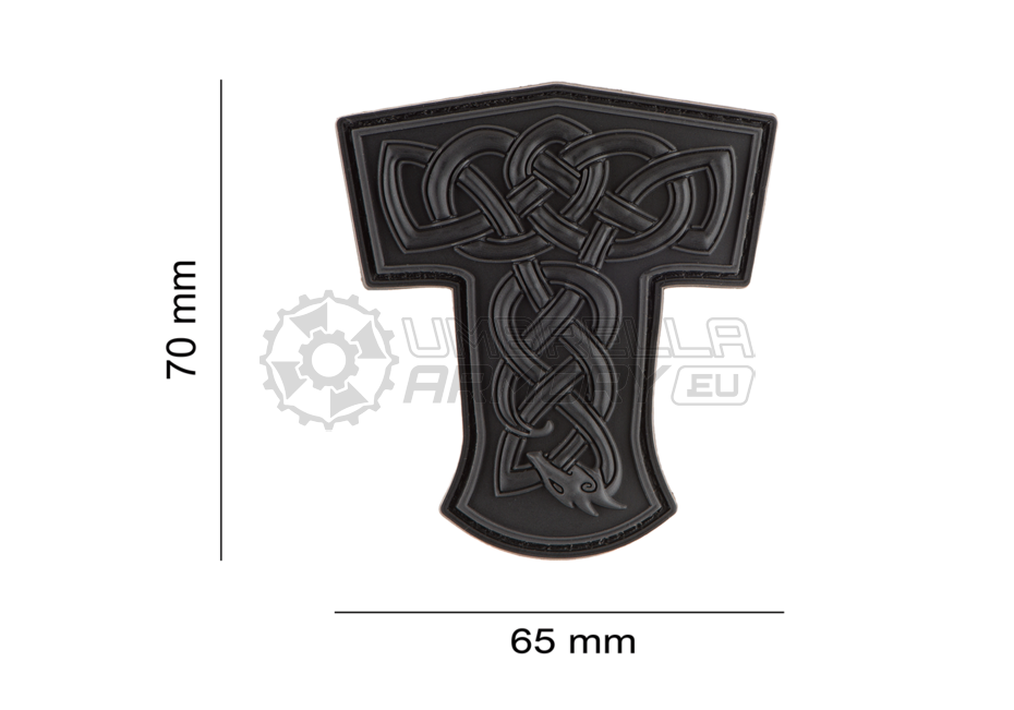 Thors Hammer Dragon Rubber Patch (JTG)