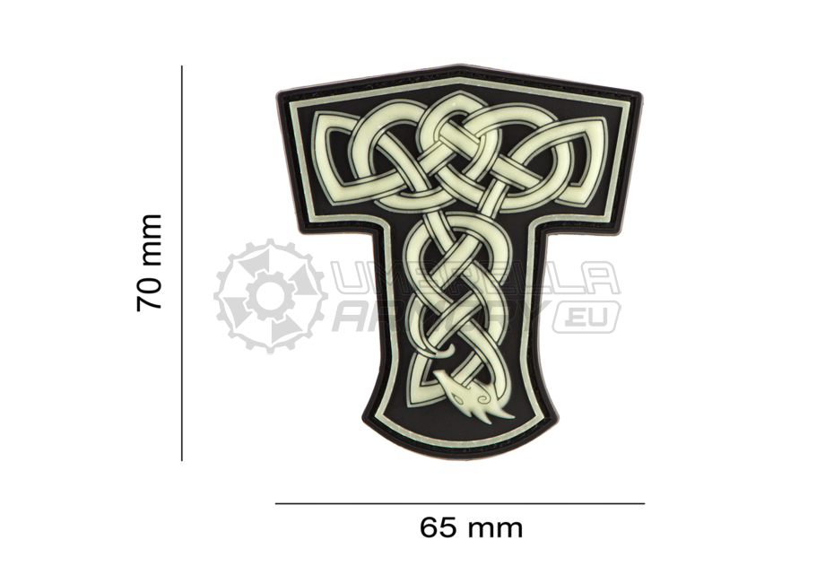 Thors Hammer Dragon Rubber Patch (JTG)