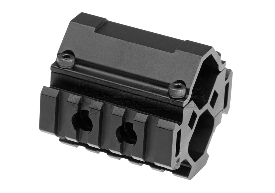 Triple Rail Shotgun Barrel Mount 5-Slot (Leapers)