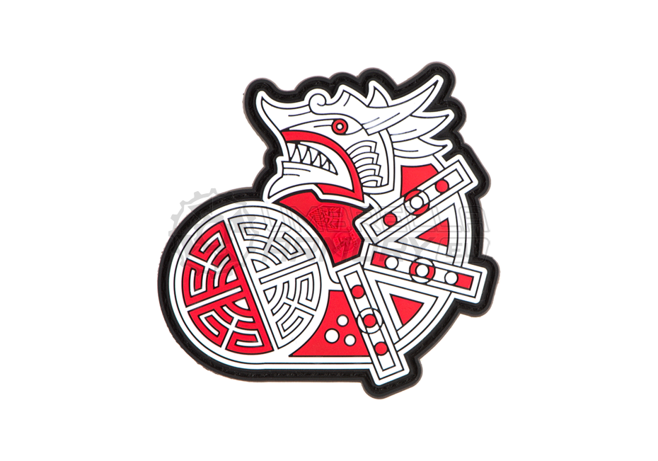 Viking Dragon Ship Head Rubber Patch (JTG)